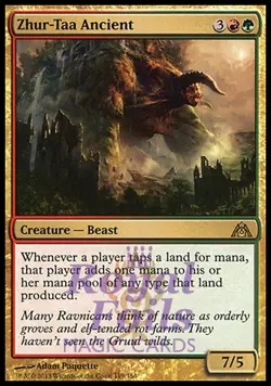 Zhur-Taa Ancient 1x FOIL DGM MTG Dragon's Maze Rare MINT red green - Image 1