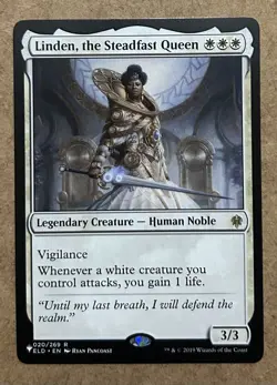 Linden the Steadfast Queen The List #020 Throne of Eldraine - NM MTG - Image 1