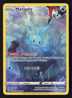 Manaphy Ultra Rare Holo CRZ:GG GG06/GG70 NM Pokemon TCG - Image 1