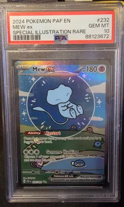2024 Pokemon Paldean Fates Mew ex Full Art #232/091 PSA 10 GEM MINT - Image 1