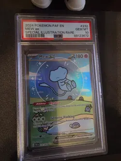 2024 Pokemon Paldean Fates Mew ex Full Art #232/091 PSA 10 GEM MINT - Image 3