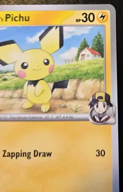 Ethan's Pichu 071/182 Common Scarlet & Violet: Destined Rivals Pokemon TCG - Image 3
