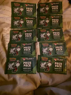 Pokemon Tcg Prize Pack Series 8 Booster Packs, Lot Of 10 - Image 1