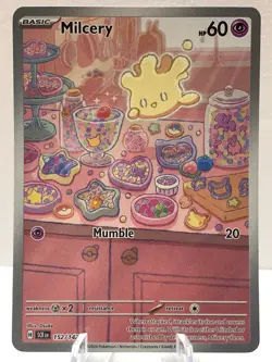 Pokemon Milcery 152/142 Stellar Crown Scarlet & Violet Illustration Rare - Image 2