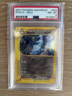 Pokemon TCG Steelix H23/H32 Aquapolis PSA 8 - Image 1