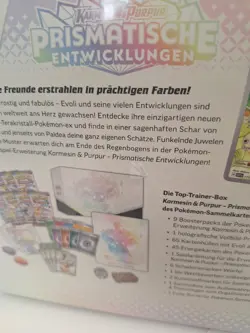 Pokemon, Prismatische Entwicklungen, Top Trainer Box, Deutsch, NEU OVP Sealed - Image 5
