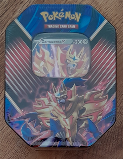 Pokemon Legends of Galar Zamazenta V & Zacian V Tins Factory Sealed 820650807787 - Image 3