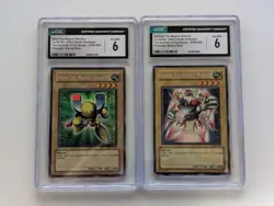 2003 YU-GI-OH! PROMO DOR-002/003 BETA & GAMMA THE MAGNET WARRIORS CGC 6 - Image 1