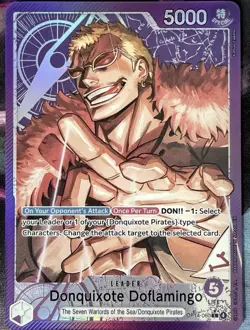 Donquixote Doflamingo OP14-060 Leader Alt Art Foil One Piece Azure Sea's Seven - Image 1