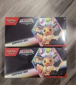 Pokemon Prismatic Evolutions TCG Scarlet Violet Surprise Box New Sealed X2 Boxes - Image 1