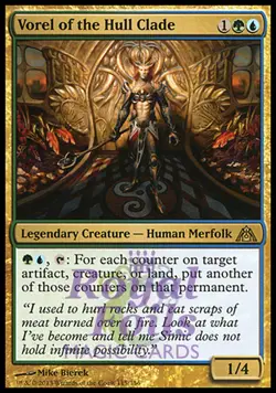 Vorel of the Hull Clade 1x FOIL DGM MTG Dragon's Maze Rare MINT green blue - Image 1