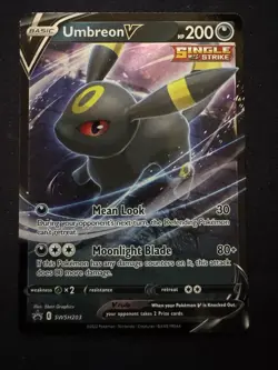 Pokemon Umbreon v SWSH203 Ultra Rare Holo Promo Card - Image 1