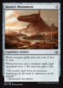 Slightly Played, English - 1 x MTG Bontu's Monument Amonkhet - Image 1