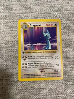Dragonair 18/102 - 1st Edition - Base Set Shadowless - Rare Non-Holo - MP - Image 1