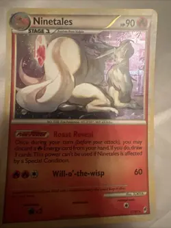 POKEMON TCG NINETALES 17/95 HOLO RARE EXCELLENT HGSS CALL OF LEGENDS - Image 1
