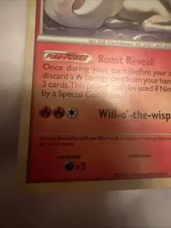 POKEMON TCG NINETALES 17/95 HOLO RARE EXCELLENT HGSS CALL OF LEGENDS - Image 4