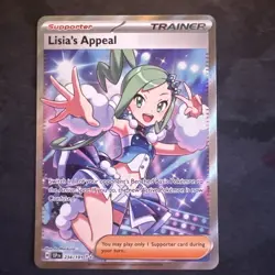 Pokemon TCG Lisia's Appeal Full Art Trainer Card 234/191 Surging Sparks - Image 1