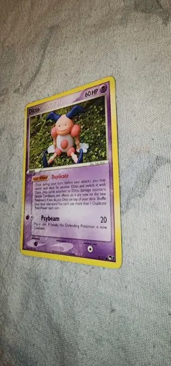 2006 Ditto 12/17 Pokemon Pop Series 3 Non-Holo Card Mr. Mime - HP/DMG - Image 2