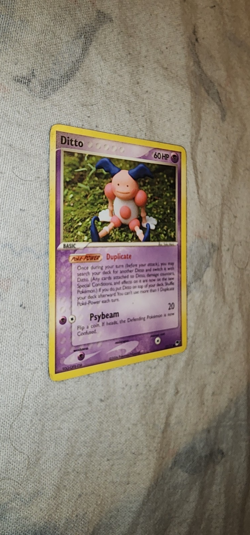 2006 Ditto 12/17 Pokemon Pop Series 3 Non-Holo Card Mr. Mime - HP/DMG - Image 3