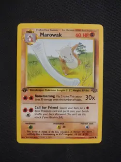1st Edition Marowak Jungle Set Pokemon Card 1999 - Image 1