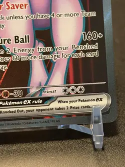 Team Rockets Mewtwo EX Holo Ultra Rare Card 213/182 Sv10: Destined Rivals Mint - Image 4