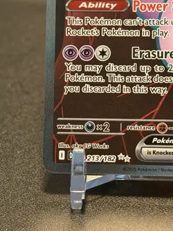 Team Rockets Mewtwo EX Holo Ultra Rare Card 213/182 Sv10: Destined Rivals Mint - Image 5