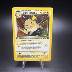 Dark Raichu Holo 1st Edition Team Rocket #83/82 – Secret Rare Pokemon Card NM - Image 1