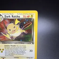 Dark Raichu Holo 1st Edition Team Rocket #83/82 – Secret Rare Pokemon Card NM - Image 4