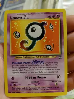 Pokemon Unown J38 Black Star Promos English Card TCG - Image 1
