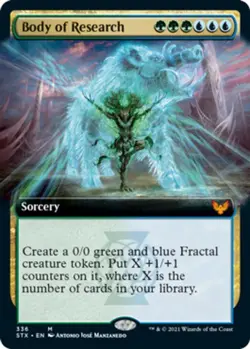 Mint/Near-Mint, English - 1 x MTG Body of Research - Extended Art Strixhaven: Sc - Image 1