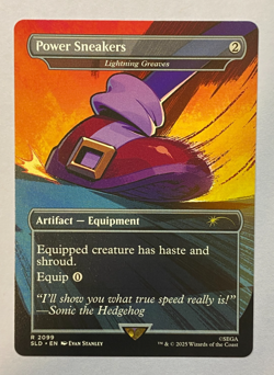 MTG - Secret Lair - Sonic: Turbo Gear - Power Sneakers - NM - Image 1