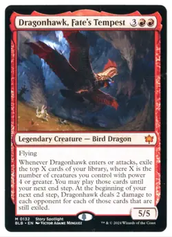 MtG BLB Dragonhawk, Fate's Tempest #132 - Image 1