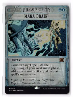 Mana Drain 11 Outlaws of Thunder Junction: Breaking News Foil NM - Image 1