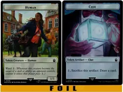 HUMAN \ CLUE TOKEN ** FOIL ** #06/22 - Doctor Who - NM MTG - Image 1