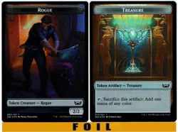 ROGUE \ TREASURE TOKEN ** FOIL ** #07/17 - Streets of New Capenna - NM MTG - Image 1