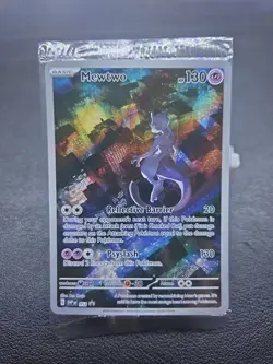 2023 SEALED Mewtwo Holo Black Star Promo Card SVP052 52 TCG CCG Pokemon Full Art - Image 1