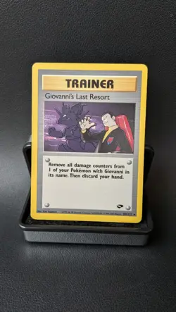 Pokemon TCG Giovanni's Last Resort Mint Gym Challenge 105/132 LP - Image 1