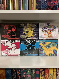 Pokemon ETB Lot of 6 All Sealed - Image 1