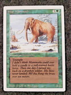 War Mammoth - Revised Edition (3ED) - MTG MINT ( NEVER played )...... (DS3D1K6) - Image 1