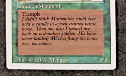 War Mammoth - Revised Edition (3ED) - MTG MINT ( NEVER played )...... (DS3D1K6) - Image 5