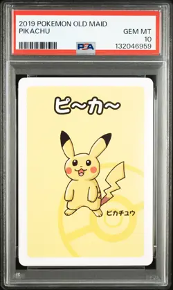 2019 POKEMON OLD MAID PIKACHU PSA 10 - Image 1