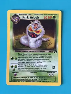 Pokemon TCG Dark Arbok Holo 2/82 Raw Ungraded Team Rocket - Image 1