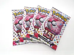 Pokemon 151 Scarlet & Violet English Booster Pack Lot Bundle Set Of 4 Packs ✅ 🐉 - Image 1