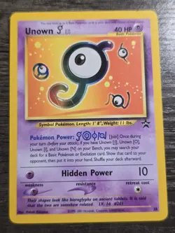 Unknown J 38/52 Black Star Promo 2001 Rare Pokemon TCG Vintage - Image 1