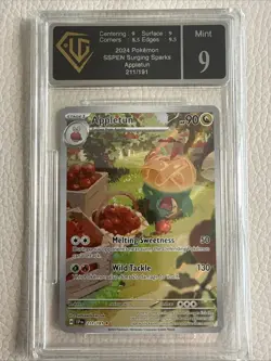 Pokemon TCG Surging Sparks Appletun 211/191 Illustration Rare UGC Grade 9 Mint - Image 1