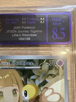 Pokemon TCG - Lillie’s Ribombee 164/159 - Journey Together - UGC 8.5 N/Mint - Image 3
