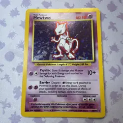 Mewtwo 10/102 Pokemon TCG 1999 Base Set Holo Unlimited - Image 2