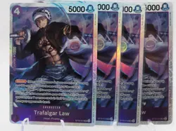 4x Trafalgar Law ST10-010 SR Premium Booster -The Best- NM - ONE PIECE GAME - Image 1