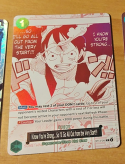 ONE PIECE ENGLISH CARD HOLO GAME CARTE OP13-040 SR EN MINT - Image 1