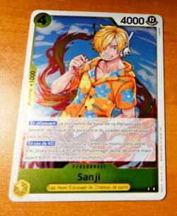 ONE PIECE FRANCAISE CARD GAME CARTE HOLO SANJI EB04-052 FR MINT 2026 - Image 1